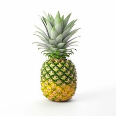 Fototapeta premium Pineapple on isolated White Background.