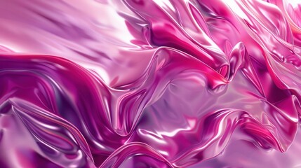 Fototapeta premium Abstract Purple and Pink Liquid Waves