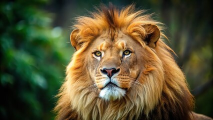 Close up of a majestic lion in its natural habitat, lion, wildlife, African, carnivore, safari, predator, feline, wild