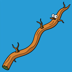Fototapeta premium long, twisted limb from a tree