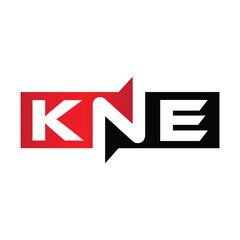 KNE Monogram Initial Letters Logo
