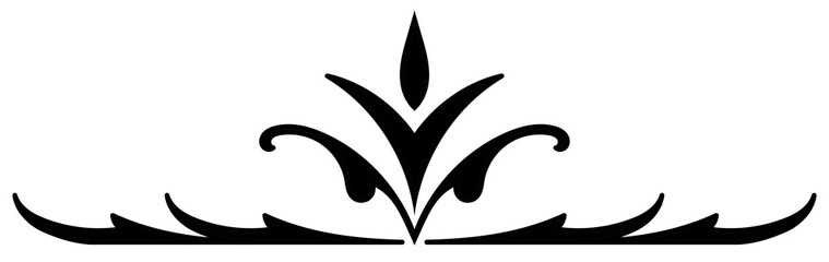 black abstract pattern For vintage design on white background