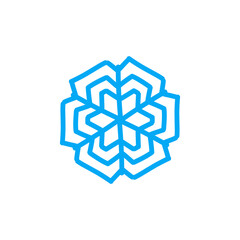 Doodle Snowflake Handdrawn 