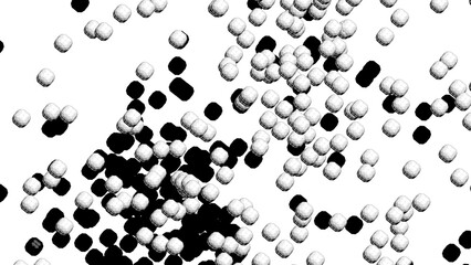 Abstract background with black and white shapes.Backdrop in UHD format 3840 x 2160.Wallpaper 4k.