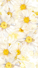 Fototapeta premium Idea for designing a cute daisy bookmark.