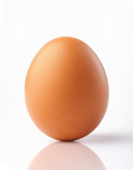 raw chiken egg on white background