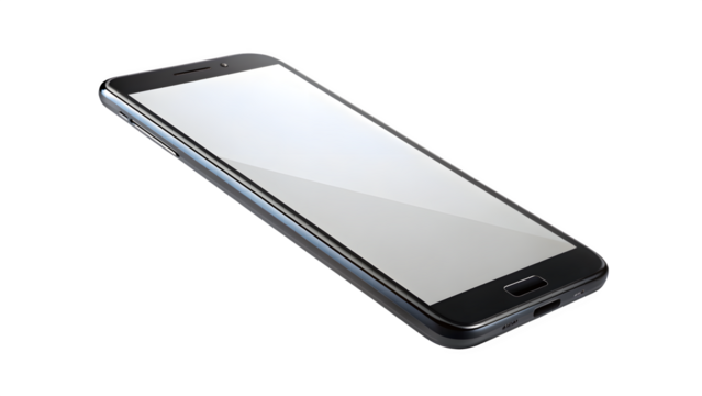 Smart phone concept on Transparent background