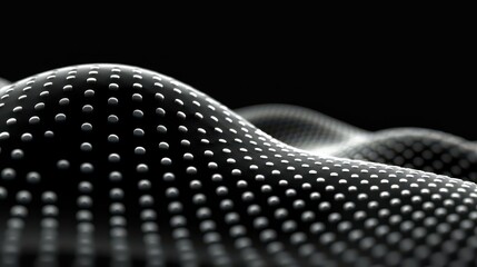 Vibrant 3D render of abstract finance graph with dot particles. Detailed and complex repeating graphs in background.