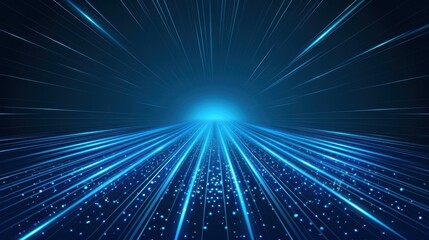 Obraz premium Futuristic abstract background with glowing lights in a vector illustration.