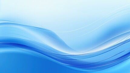 Fototapeta premium Calm blue water ripples with circular waves on a clear background.
