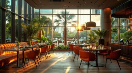 Fototapeta premium Hotel restaurant