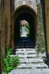 The italian village of Pietravairano in Campania.