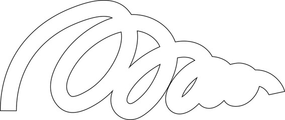 Spiral and swirl line. Element for design