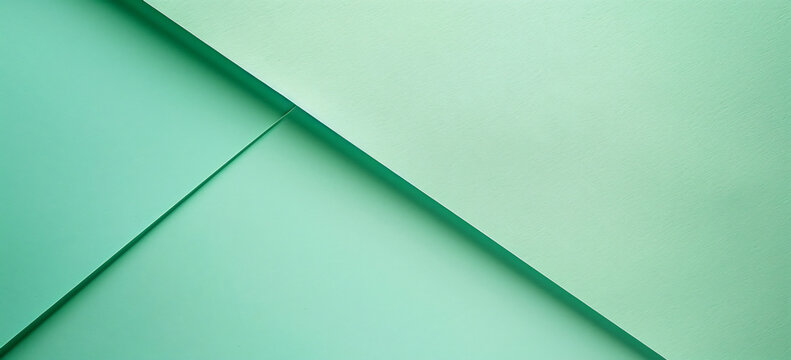 Photo of a minimalist mint green background with geometric shapes for design or text space. Web banner with copy space on the right in the style of minimalism.


 - Powered by Adobe