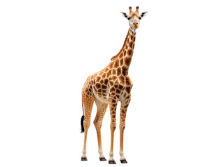 Obraz premium Giraffe isolated on transparent background
