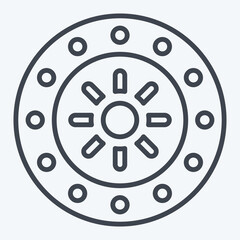 Fototapeta premium Icon Zodiac. related to Horoscope symbol. line style. simple design editable. simple illustration
