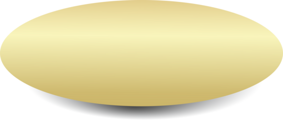 Gold paper round and shadow