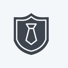 Icon Business Insurance 2. related to Finance symbol. glyph style. simple design editable. simple illustration
