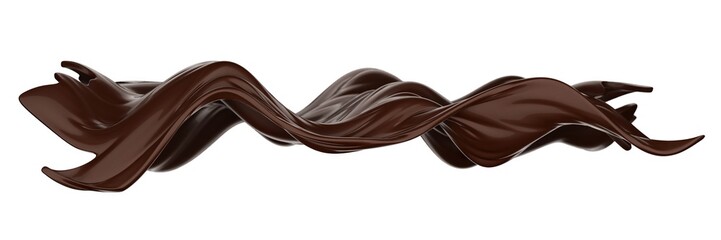 Melted liquid chocolate texture. Smooth sweet cream background