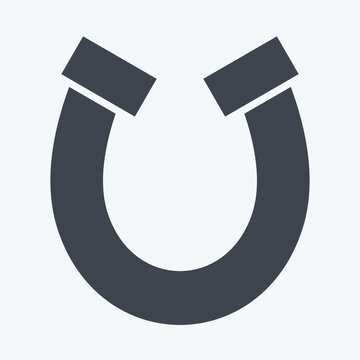 recommend clip art: Icon Horse Shoe. related to Ireland symbol. glyph style. simple design editable. simple illustration