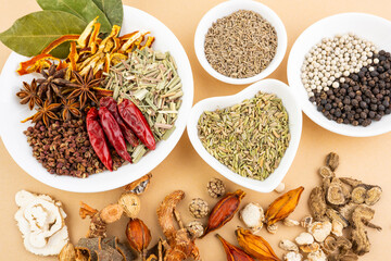Chinese cooking spices and condiments