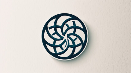 The logo featuring a round emblem on a white background is an example of a minimalist approach to the company's visual identification.