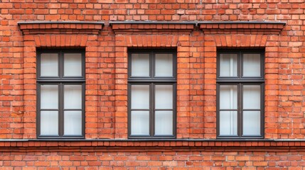 Fototapeta premium Masonry exterior of a historical building, highlighting the detailed brickwork and stonework, well-preserved surfaces, a tribute to traditional building methods