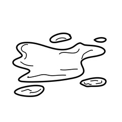 Mud splash hand drawn