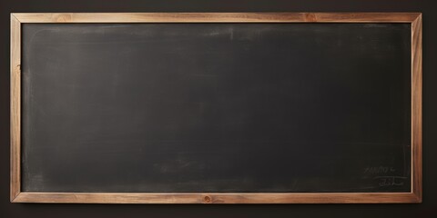 Blank Blackboard with Wooden Frame
