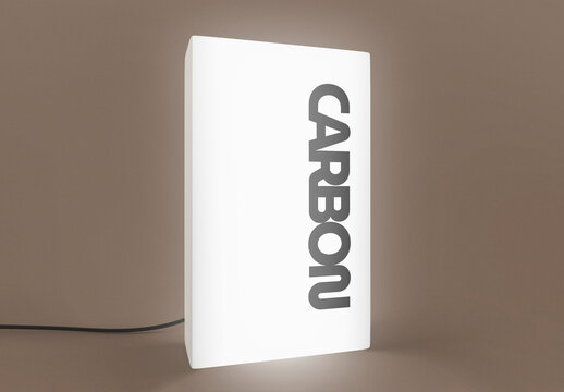 Light Box Mockup With Generative AI