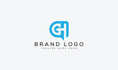 letter GH logo design vector template design for brand.