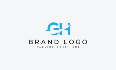 letter GH logo design vector template design for brand.
