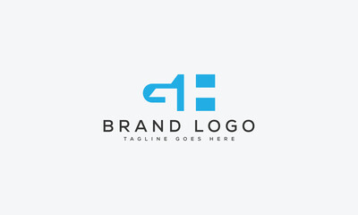 letter GH logo design vector template design for brand.
