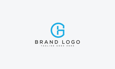 letter GH logo design vector template design for brand.