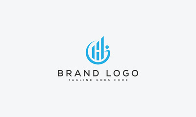 letter GH logo design vector template design for brand.