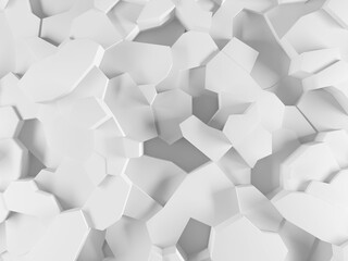 White monochrome blocks background. Minimalistic tile design