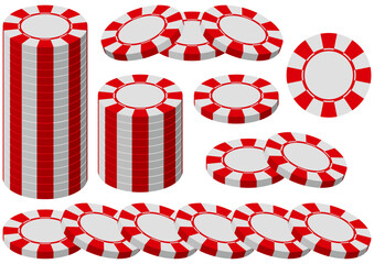 カジノチップのイラスト素材集 © 四郎丸