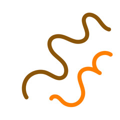 Fototapeta premium Abstract lines Squiggly vector 