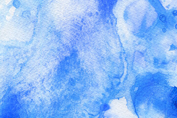 abstract watercolor foam bubble blue wave hand drawn. tranquil paint stroke, purple galaxy space