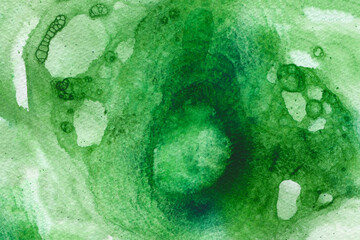 abstract watercolor foam bubble green brush strokes. text boxes Grunge design elements isolated white background