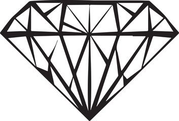 diamond illustration, diamond icon set