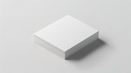 horizontal Business visiting card empty mock up on white background