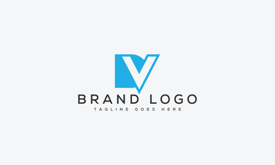 letter DV logo design vector template design for brand.