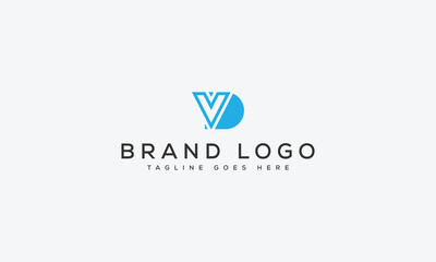 letter DV logo design vector template design for brand.