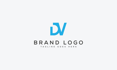 letter DV logo design vector template design for brand.