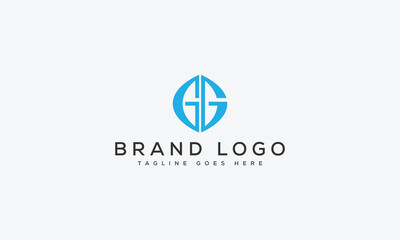 letter GG logo design vector template design for brand.