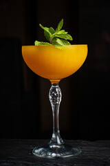 cocktail on the dark background