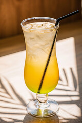 summer cocktail on the table