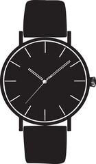 black and white watch vector illustration , watch, time, clock, wristwatch, wrist, minute, metal, hour, hand, silver, luxury, men,