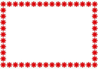 カジノチップのイラストフレーム素材